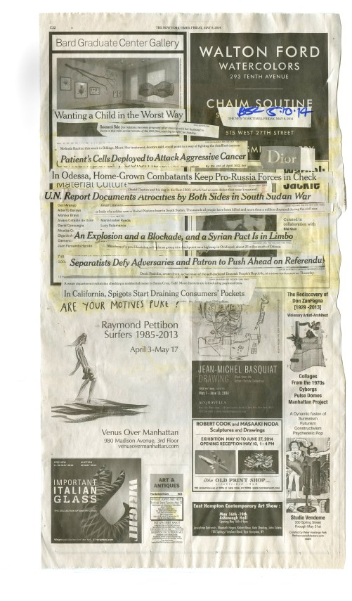 Patron to Push Ahead (NYT 5-9-14 - BSC 5-10-14) BACK