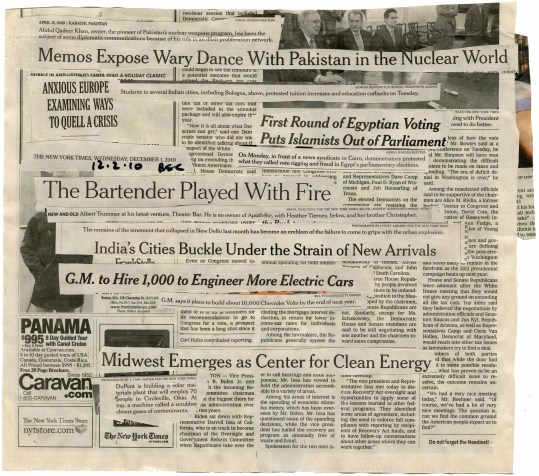 (To Quell a Crisis) NYT 12-1-10 - BSC 12-2-10  12.5X11.25"  BACK